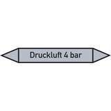 thumbnail of Rohrleitungskennzeichen Druckluft 4 bar - 270x37 mm Folie selbstklebend