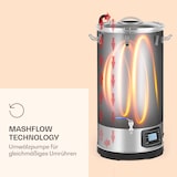 thumbnail of Mundschenk 3XL Maischekessel Bierbrauanlage 3.000 W 9 Programme 65 l Silber-Metallic