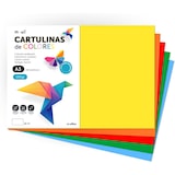 thumbnail of Cartulina de Colores, Cartulina A3 Colores Intensos,Hojas de Colores 180gr para Manualidades · m-office  (50 hojas, Surtido Fuerte)
