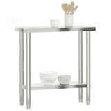 thumbnail of Mesa de trabajo de cocina acero inoxidable 82,5x30x85 cm