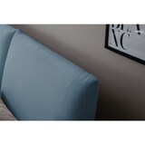 thumbnail of KAWOLA Bett HENRY Polsterbett Cord hellblau 160x200cm