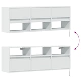 thumbnail of vidaXL TV-Wandschrank mit LED-Beleuchtung Weiß 130x31x45 cm
