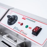 thumbnail of Freidora Eléctrica de Doble cuba, Profesional en Acero Inoxidable - con Grifo de Desagüe - 13+13 Litros, Capacidad de Aceite 10+10 Litros