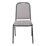 thumbnail of Bolero banketstoelen met vierkante rugleuning, grijs, 4 stuks