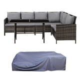 thumbnail of SVITA MADISON Rattan-Lounge Polyrattan Ecksofa Gartenmöbel-Set Sofa Garnitur Couch-Eck