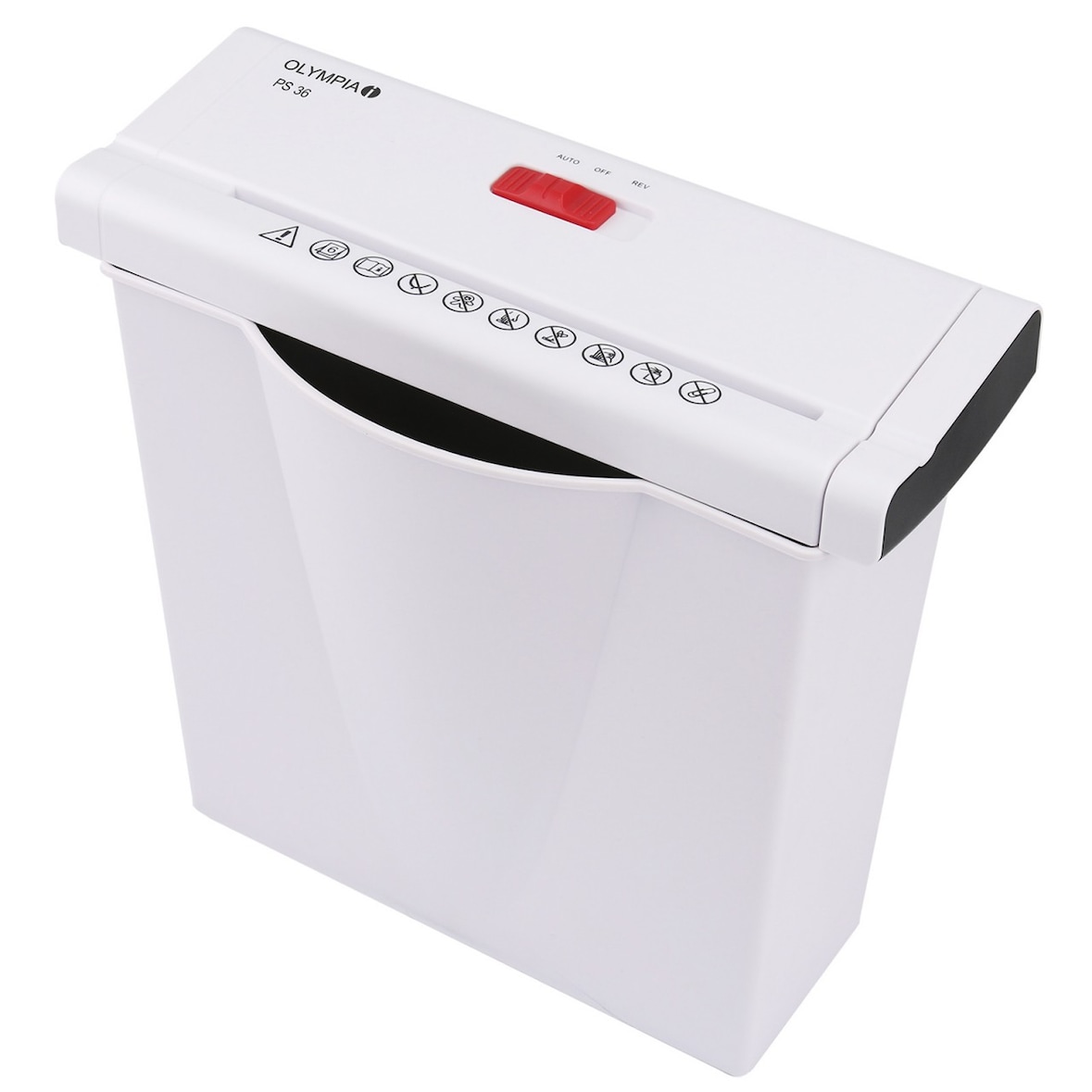 OLYMPIA PS 36 Aktenvernichter, Weiß