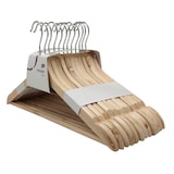 thumbnail of aro Grucce in legno FSC, 43 x 1,2 x 22 cm, ideale per camicie, con ganci per gonne, 12 unità