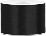 thumbnail of Satin Geschenkband schwarz 25m 50mm breit
