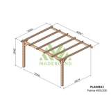 thumbnail of Pérgola de Madera Laminada Adosada  - PALMA