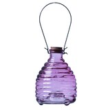 thumbnail of Wespenfänger HONIGTOPF Wespenfalle geriffeltes Glas D: 13cm lila