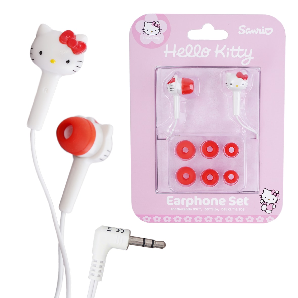 Hello Kitty In-Ear Kopfhörer Set 3,5mm Klinke