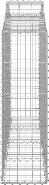 thumbnail of vidaXL Gabione mit Hochbogen 200x30x100/120 cm Verzinktes Eisen