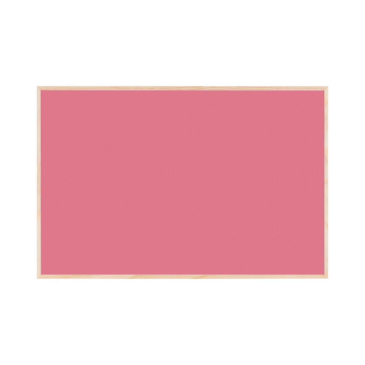 Bi-Office Quadro Magnético Earth New Basic Fuchsia - 58.5 x 38.5 cm - Superfície em Aço Lacado Rosa, Moldura de Pinho Natural com Certificação PEFC