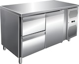 thumbnail of Gastro Edelstahl Kühltisch Kühltheke 1 Tür / 2 Schubladen 314 L -2/+8°C