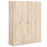 thumbnail of Armadio Guardaroba Con 4 Ante E 3 Cassetti Design Moderno Ampio Vano Con Barra Appendiabiti e Ripiani Salvaspazio Abiti 154 x 49.5 x 200.4 Cm Rovere