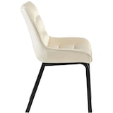 thumbnail of Cadeira de jantar Saranda creme/veludo