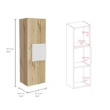 thumbnail of Kit de primeiros socorros Vanguard em melamina, com três prateleiras interiores e uma porta.