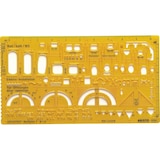 thumbnail of Schablone Architekt 1 1:50 gelb Packung mit 10 Stück