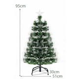 thumbnail of COSTWAY Mini árvore de Natal artificial de 95 cm com luzes, abeto com 93 pontas de ramos e estrela no topo