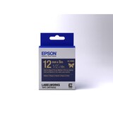 thumbnail of Epson Satinband-Etikettenkassette Lk-4Hkk Gold/Marineblau 12mm (5 M)