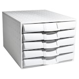 thumbnail of Exacompta 222040D 1x THE BOX, ladenbox met 5 gesloten laden voor DIN A4+ documenten, lichtgrijs