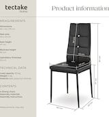 thumbnail of tectake Set di sedie per sala da pranzo Julien - 402545
