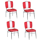 thumbnail of 4er Set Esszimmerstühle American Diner Stühle 50er Jahre Retro Möbel Bistro