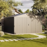 thumbnail of Hoggar - Caseta Jardín Exterior 12,46m2 Pioneer Y130 - Columnas en V - Estructura Autoportante - Doble Puerta - Techo Robusto - Cobertizo Metálico