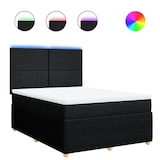 thumbnail of vidaXL Boxspringbett mit Matratze Schwarz 160x200 cm Stoff