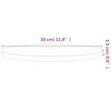 thumbnail of vidaXL Tischplatte Ø30x1,5 cm Rund Massivholz Buche