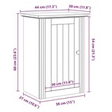 thumbnail of Helloshop26 - Moderner Badezimmer-Wandschrank praktischer Stauraum 44 x 30 x 60 cm Kiefernholz 02_0057674