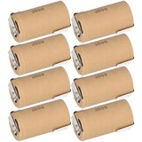 thumbnail of 8x Panasonic Akku Sub-C 1,2V 3000mAh PBK300SCEY1 PP NiMH Z-Lötfahne