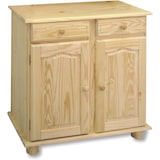 thumbnail of credenza 2 ante e 2 cassetti, pino massiccio, Moblit, serie Canet, misure: (86x88x42) cm (altezza-larghezza-profondità), non verniciata