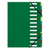 thumbnail of Exacompta Ordnungsmappe HARMONIKA mit ausgestanzten Fenstern und Gummizug , aus Colorspan-Karton, mit 12 Fächern, für DIN A4
