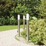 thumbnail of vidaXL Pollerleuchten mit Auslass 3er 80 cm Edelstahl IP44