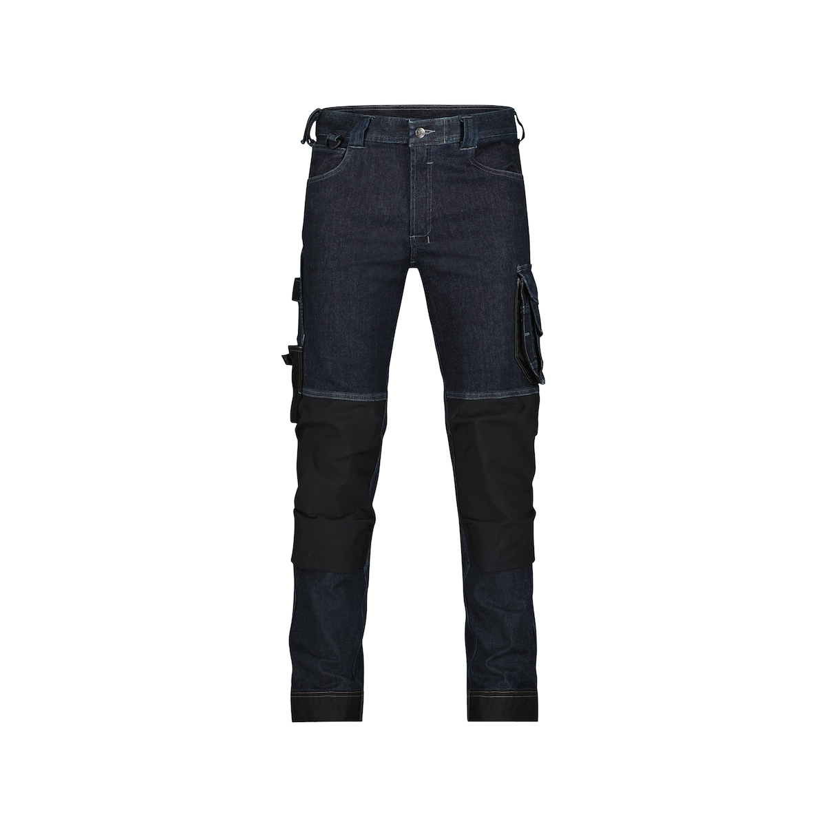DASSY Stretch-Arbeitsjeans KYOTO - Mit Kniepolstertaschen - 4-Wege-Stretch jeansblau/schwarz 52 STANDARD