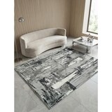 thumbnail of Teppich Velours zeitgenössisch | 200x290cm, 1,1cm Florhöhe, 1,6cm Gesamthöhe | Anthrazit | Schimmernde Details | PARMA-Felino | Kadima Design