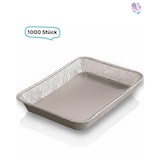 thumbnail of Alu-Schale, Menüschale, 760- 930 ml, rechteckig, 1000 Stk, 22,7 x 17,7 x 3 cm, robust, Premium Qualität
