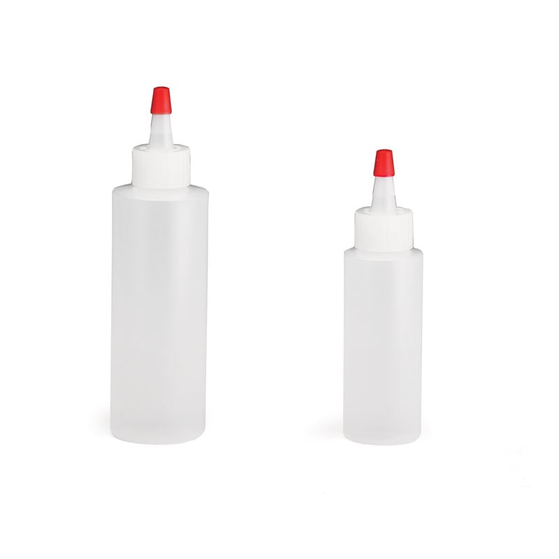 TABLECRAFT - H110204/6 - Pack com 6 unidades - Conjunto de 2 garrafas mini para decorar 60/118 ml - 3,8 x 3,8 x 14,6 cm - Branco translúcido