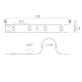 thumbnail of Paulmann Pro Strip Strip LED Or P25 940 5m   22W 420lm/m 60 LEDs/m 4000K 78440
