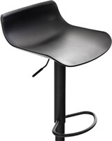 thumbnail of DELUKE® Barhocker 2er Set höhenverstellbar Schwarz JUTO Kunststoff, 68,5-94x43x44 Barhocker mit Lehne Tresenhocker Barstuhl Küchenhocker Thekenhocker
