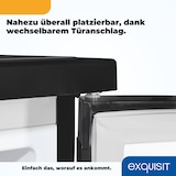 thumbnail of Exquisit Kühlschrank mit Gefrierfach, 107 Liter, 4-Sterne-Gefrierfach, Kompakt, klein, KS15-4-051C inoxlook-az