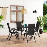 thumbnail of vidaXL 5-tlg. Garten-Essgruppe Schwarz