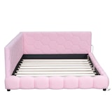 thumbnail of Merax 140*200cm Schlafsofa, 16 Farben Umgebungslicht, USB-Anschluss, Bequemes Material, Rosa