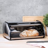 thumbnail of Edelstahl Brotkasten Rollklappe & Sichtfenster