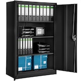 thumbnail of tectake Armoire métallique à dossiers 4 niveaux 140x90x40cm - noir - 402937
