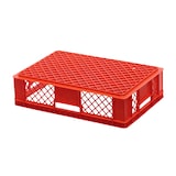 thumbnail of 9 Stück Bäckerkisten 600 x 400 x 150 mm + 1 Transportroller Typ C in Rot