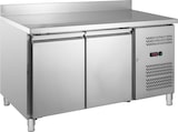 thumbnail of GastroHero Tiefkühltisch Edelstahl 2 Türen GN 1/1 -22 bis -18 °C Umluft Aufkantung ECO Gefriertisch Gastro