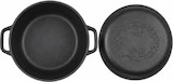 thumbnail of Schmortopf aus Gusseisen – 8 Liter – Kochen im Freien – Grillpfanne aus Gusseisen – Geschenk – Kochgeschirrset – PFAS-frei – Schwarz