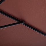 thumbnail of Chapéu de Sol de Jardim Ø260x235cm de Alumínio Reclinável com Manivela e 6 Hastes para Terraço Exterior Varanda Café